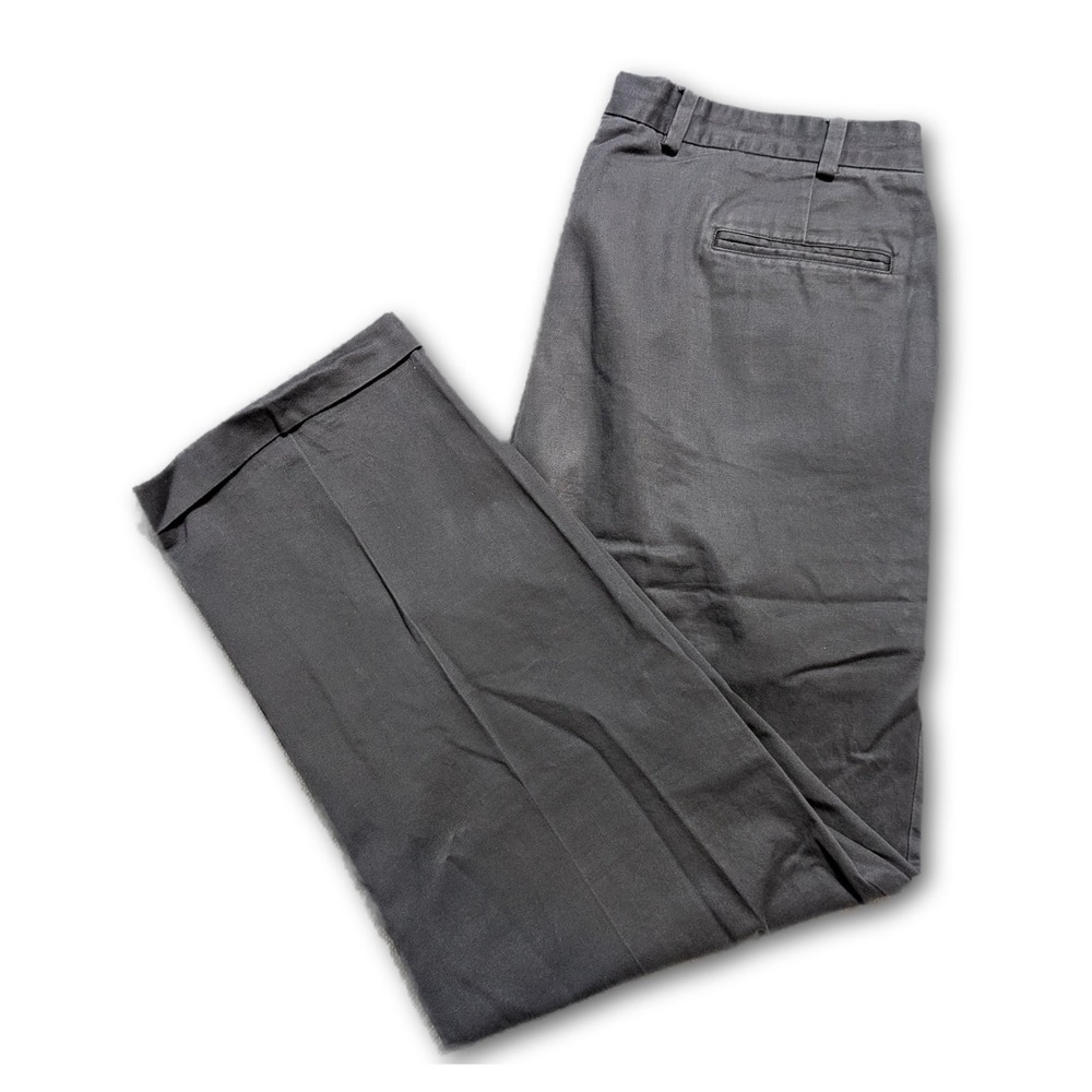 Bill's Khakis Mens Pants Gray 40x32 M2P USA Twill Pleated Relaxed Chinos Cotton